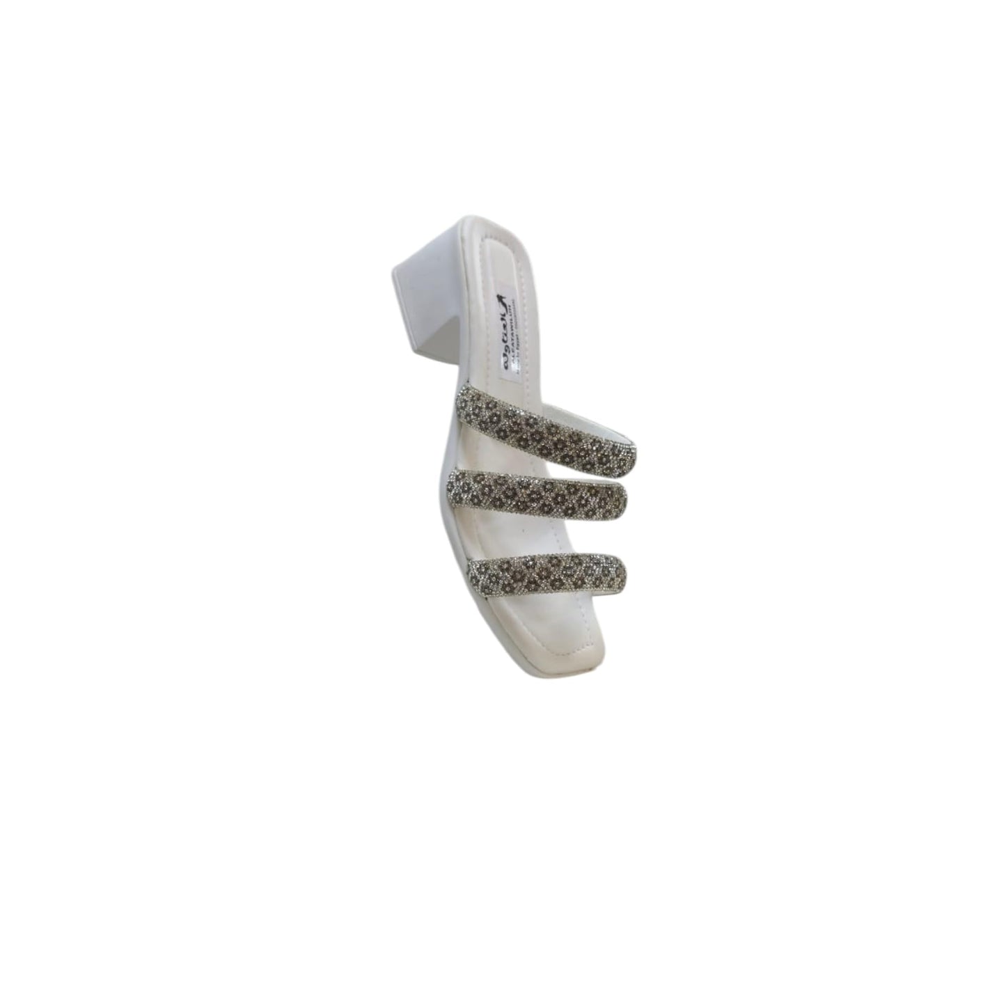 Crystal Sleeper 3 Strap Wedge Heel