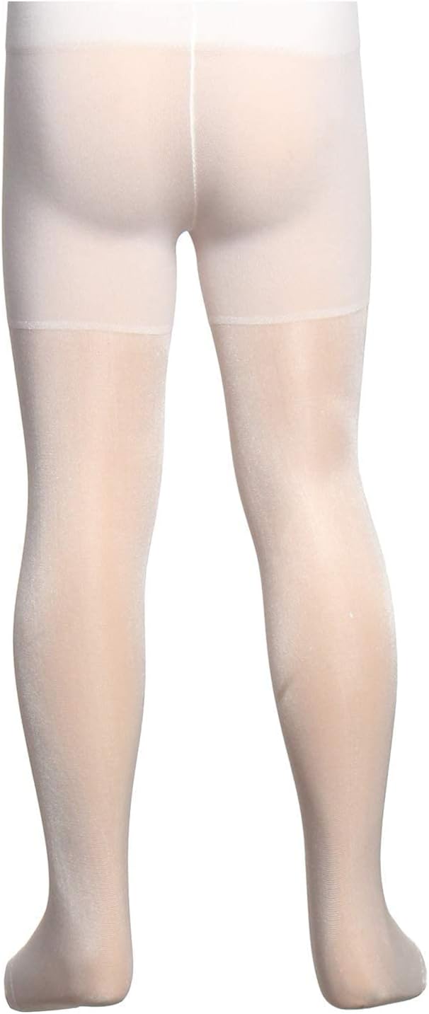 Silvy Crystal Tights For Girls - White , 2724633592067