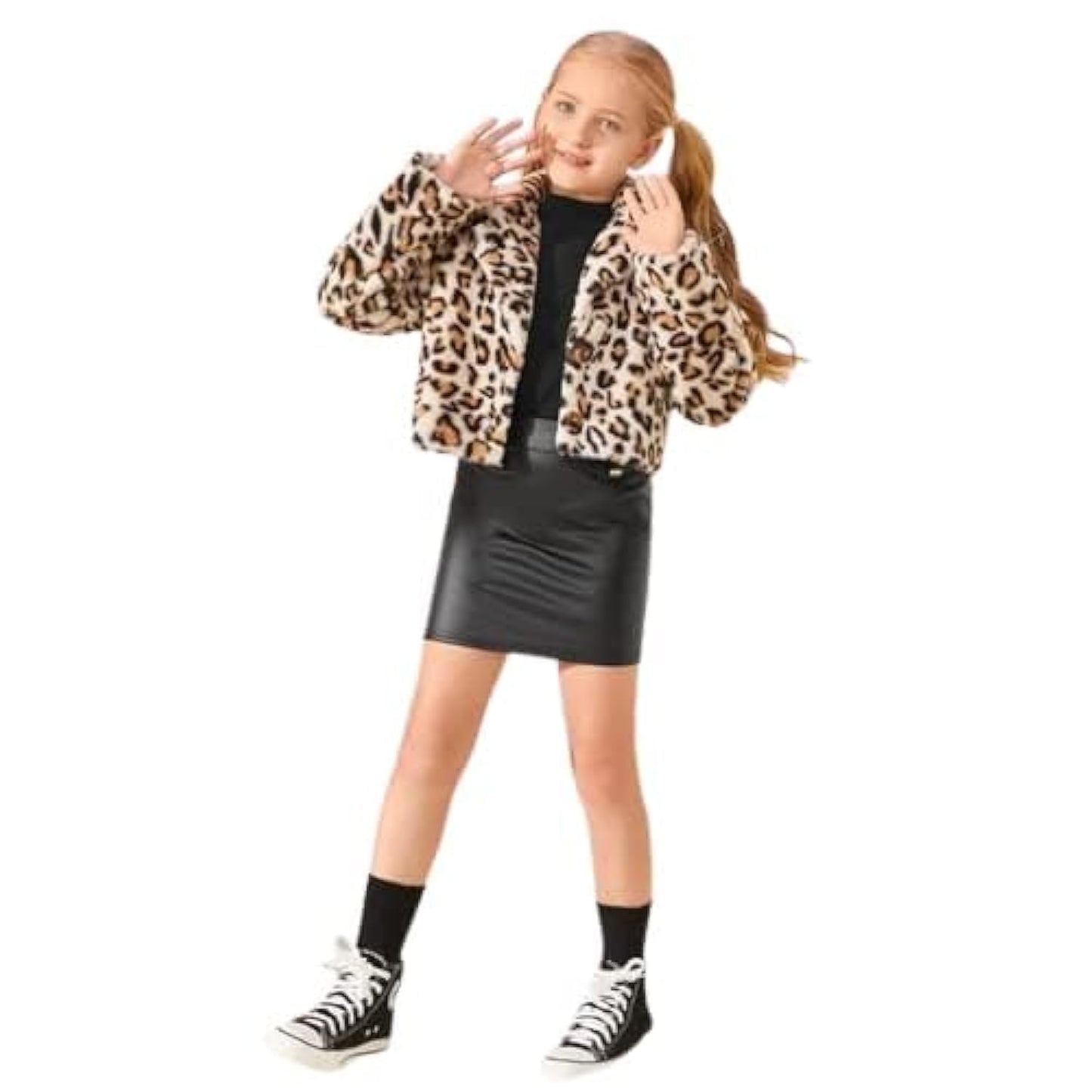 SKIRT Pocket Girls Sticky Skin Stretch Lycra Girls