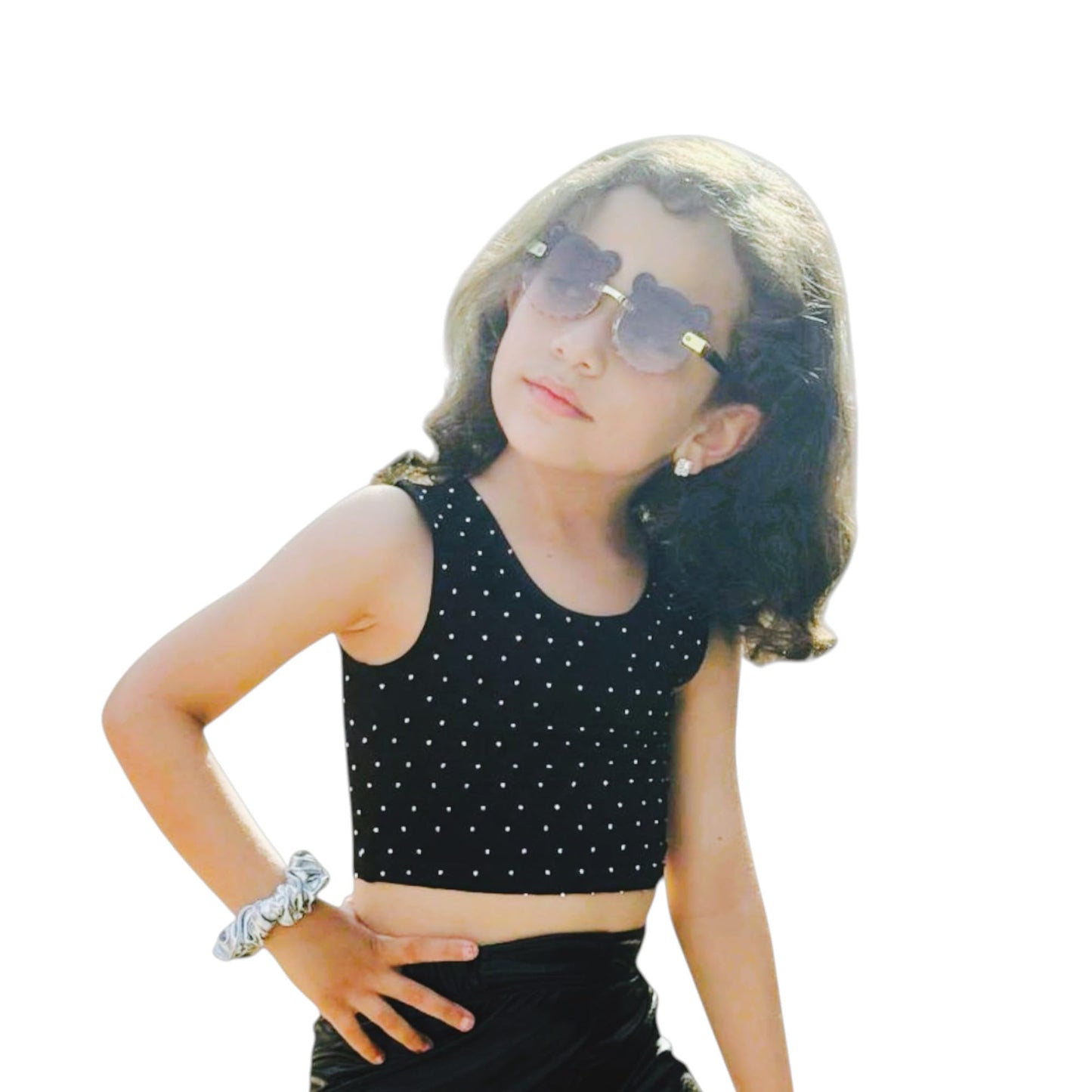 Embroidered Cotton Crop Top