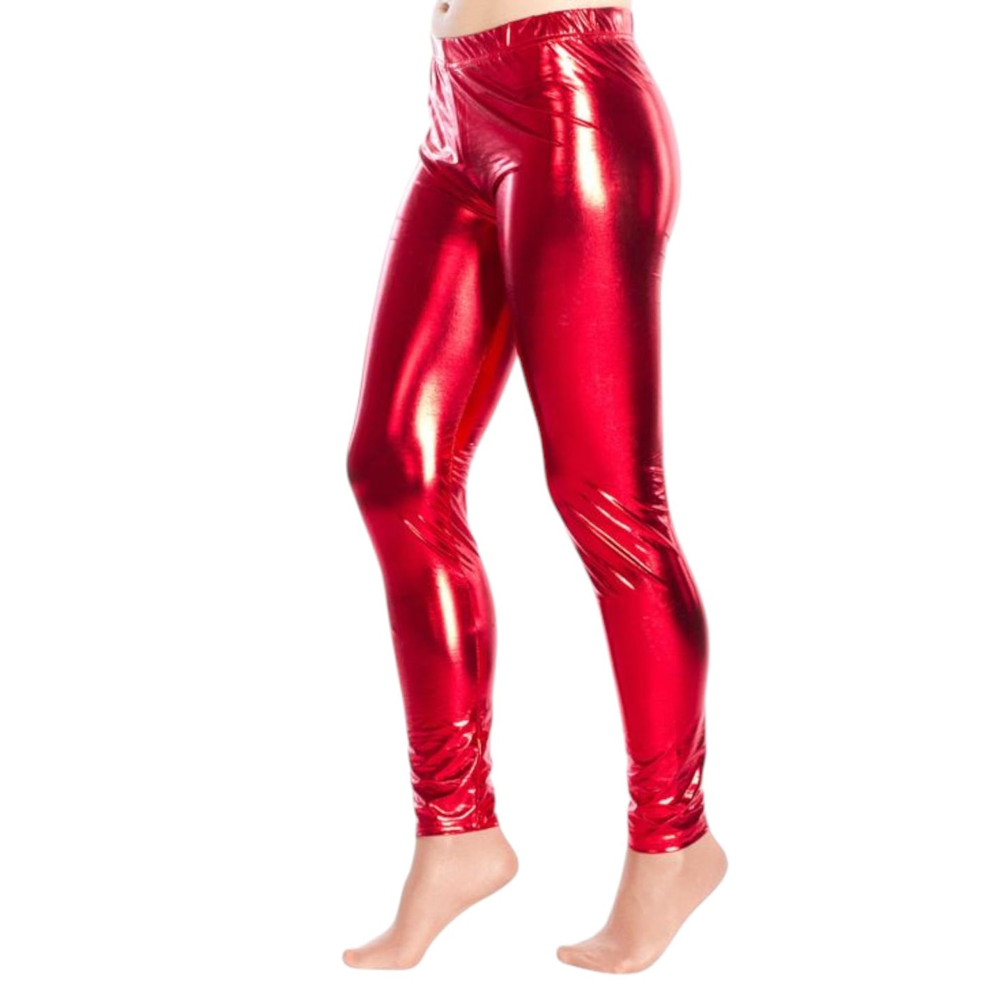 Kids Lycra Girls Leather Disco Sport Stretch