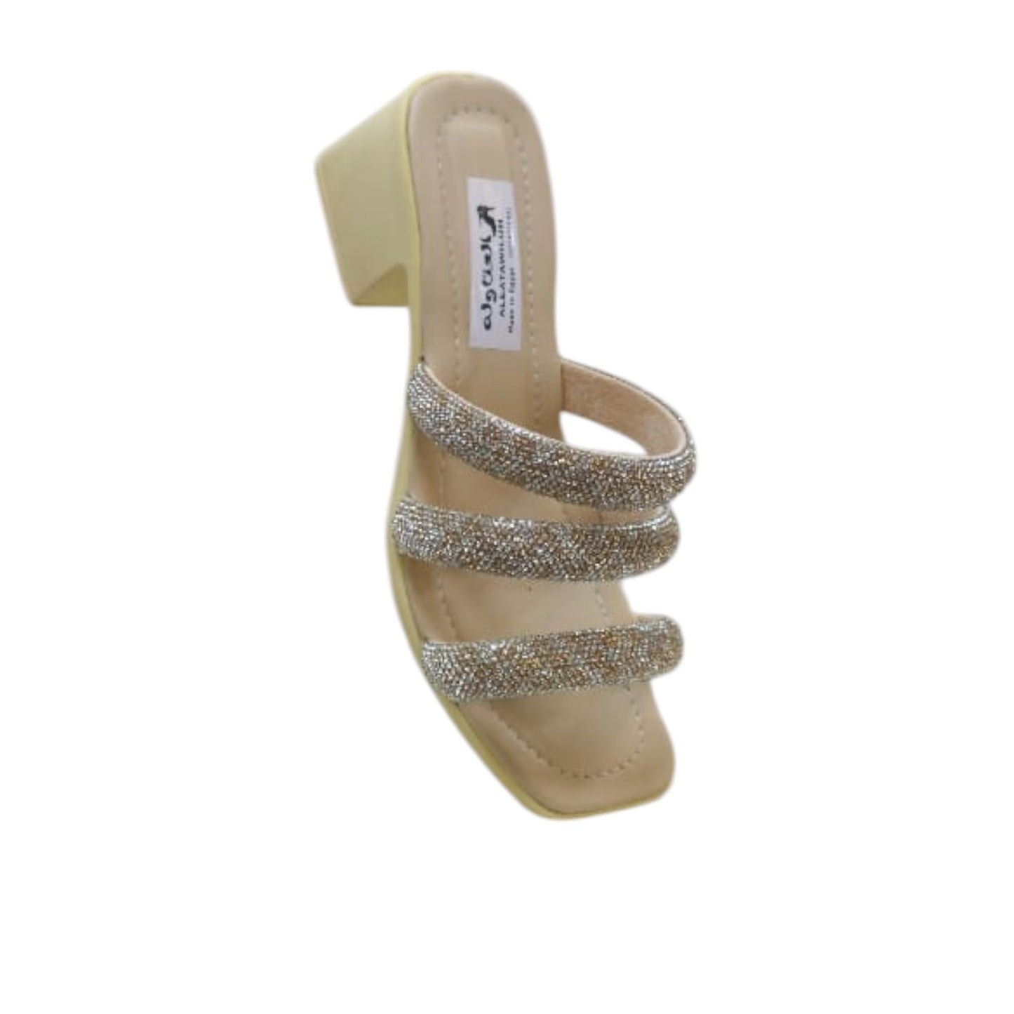 Crystal Sleeper 3 Strap Wedge Heel