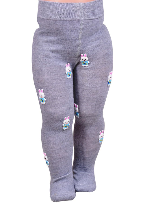 Cotton Lycra Wool Stockings Embroidered-1