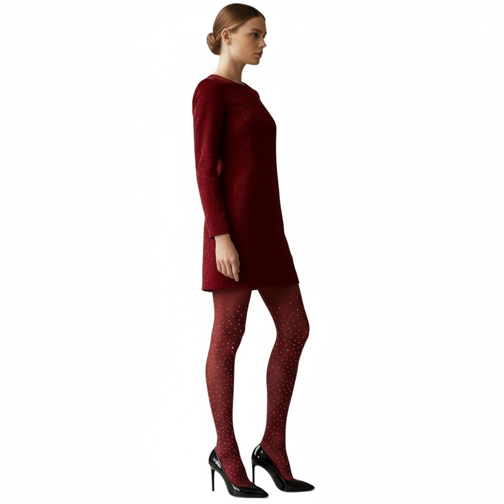 OPAK Lycra Women's Burgundy Maroon Embroidered Phase One Embroidery