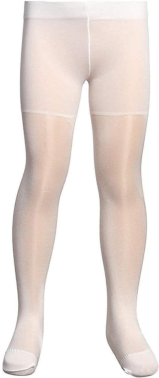 Silvy Crystal Tights For Girls - White , 2724633592067