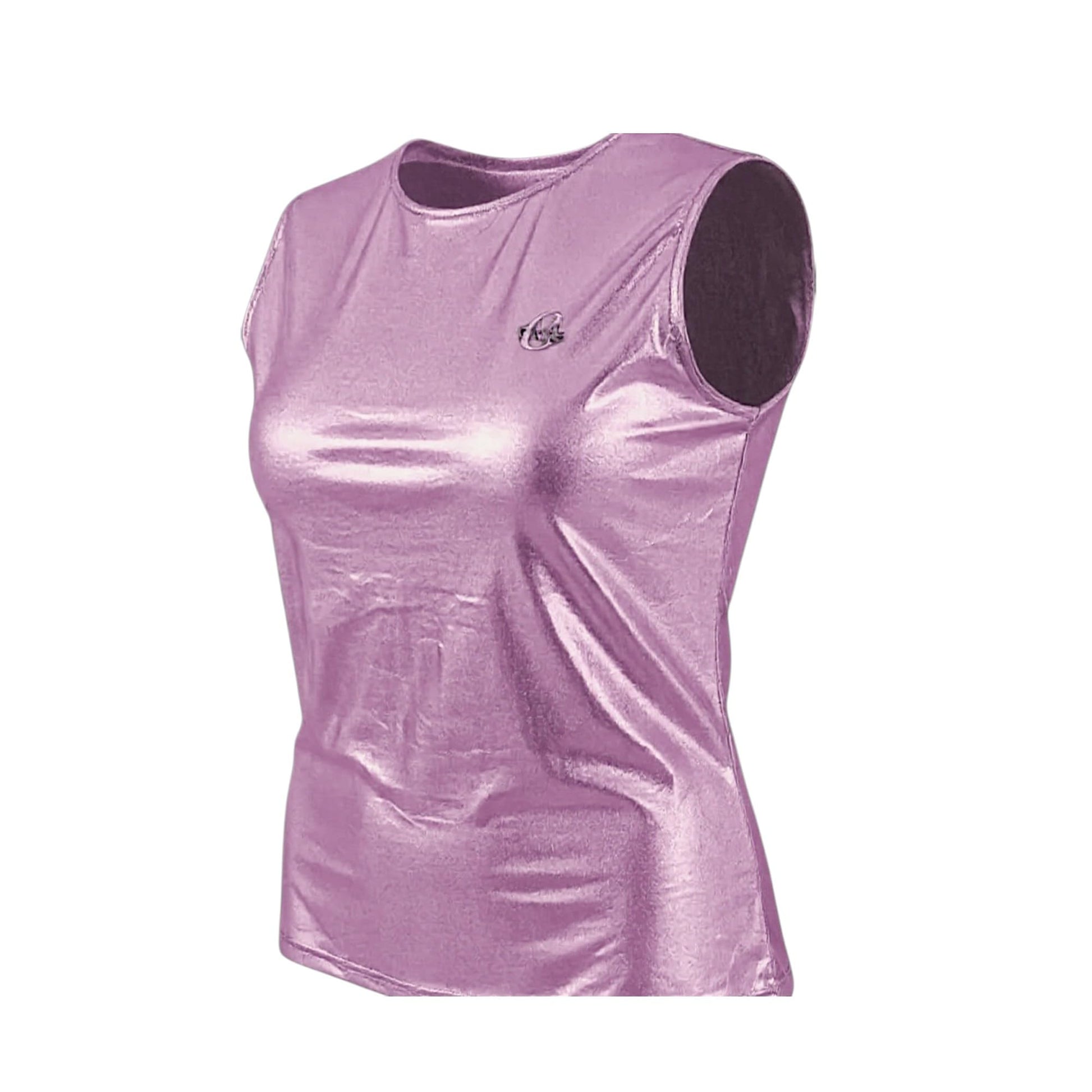 Ghils Women's Cat Glitter Disco Leather Body