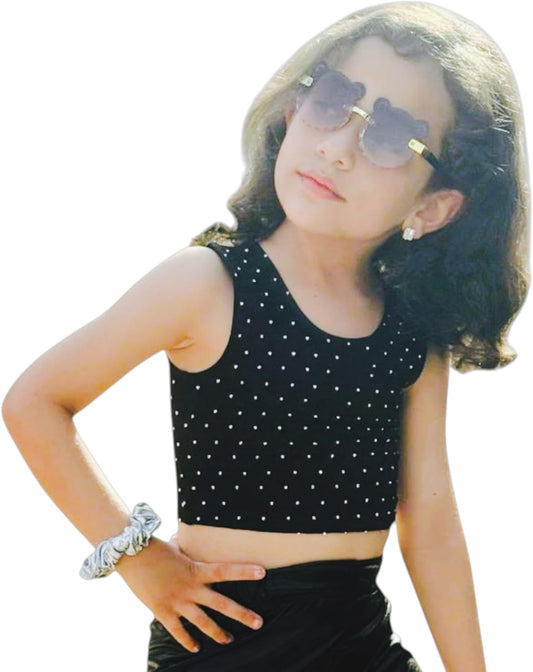 Embroidered Cotton Crop Top
