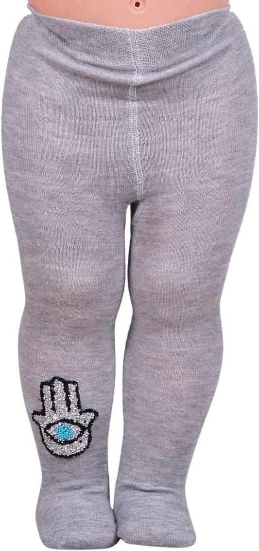 Cotton Lycra Wool Stockings Embroidered-2