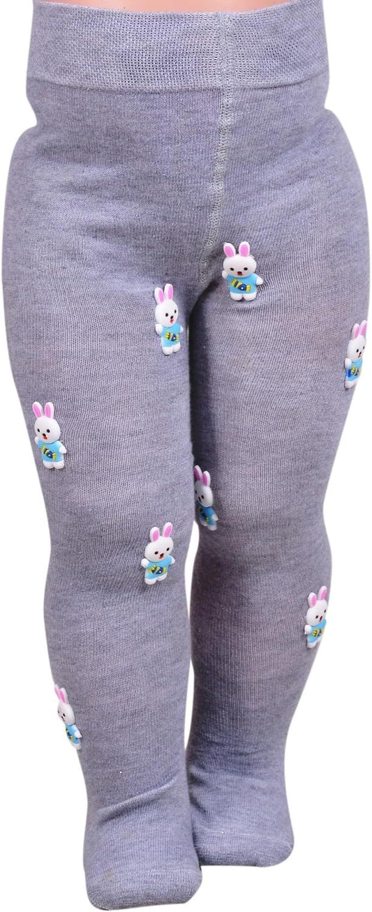Cotton Lycra Wool Stockings Embroidered-1